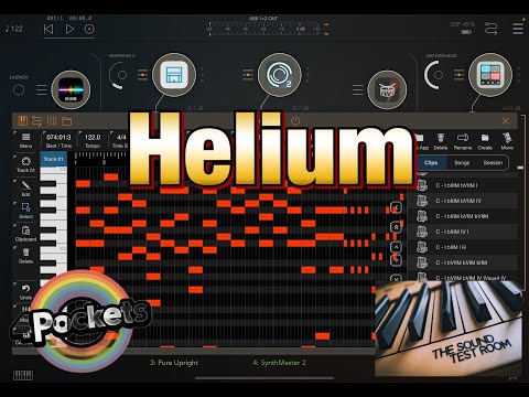 Helium Midi Sequencer Updated with 1000s of New Modal Chord Progressions - iPad Demo