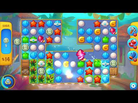 [FISHDOM Walkthrough] Level 5964 Hard (Qua màn - Fishdom)