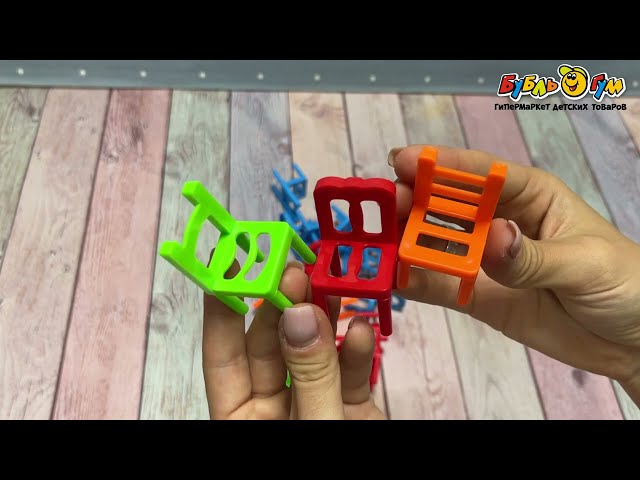 Игра-балансир настольная Стульчики развлекательная на ловкость логику и внимание 18шт с 3лет - видео