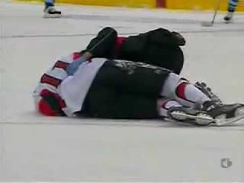 Mark Bell Hits Daniel Alfredsson