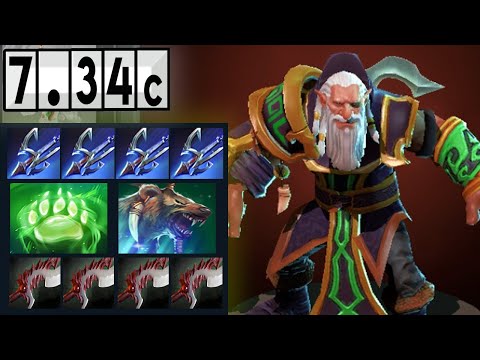 Lone Druid - Won the game of Solo! [Match Gameplay Dota 2] 7.34c