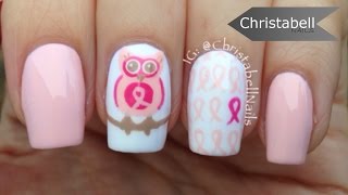 Breast Cancer Awareness Nail Art - Save Your Hooters