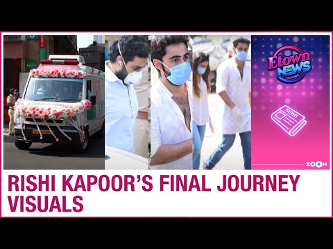 Rishi Kapoors final journey pictures and videos