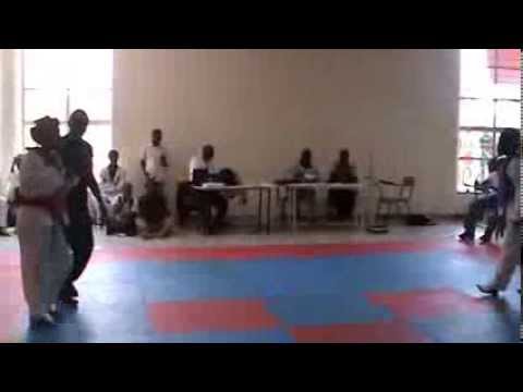 BARCLAYS UNIVERSITY GAMES TAEKWONDO Allegra(USIU )VS EGERTON ROUND1