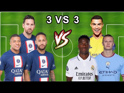 Messi Neymar Mbappe VS Ronaldo Haaland Vinicius