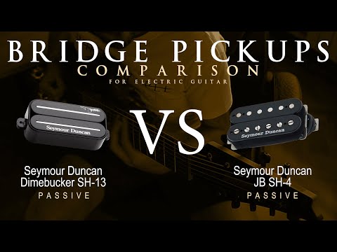 Seymour Duncan DIMEBUCKER SH-13 vs JB SH-4 - Bridge Guitar Pickup Comparison Tone Demo