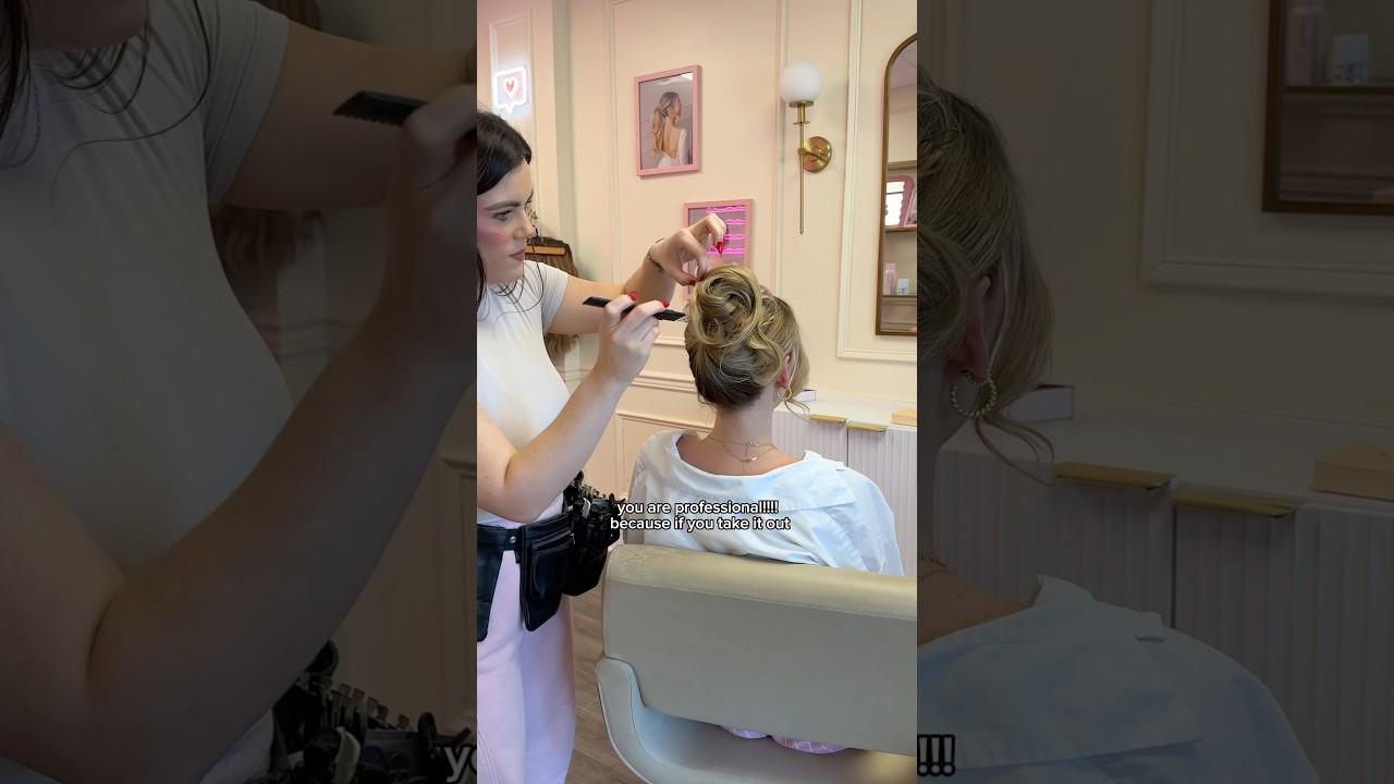 High bun tutorial wedding hair trends 2025 #hairtutorial #bridalhairstyle #bridalupdo