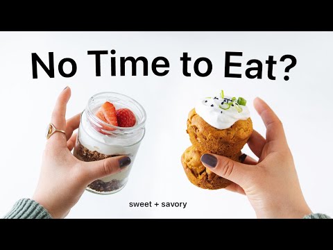 Breakfasts for when you don’t have Time to Eat (grab & go, vegan meal prep)