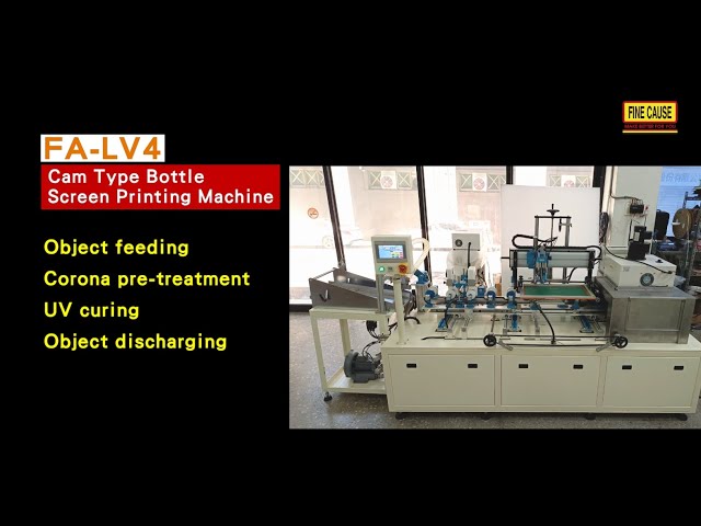 Cam Type Bottle Screen Printing Machine-FA-LV4