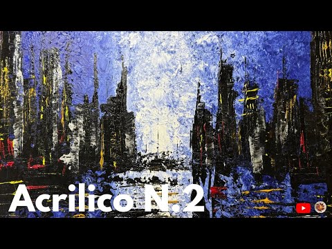 Quadro Astratto ACRILICO N.2 [Come realizzare un QUADRO ASTRATTO CON COLORI ACRILICI]