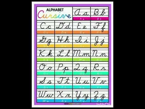 Cursive alphabet #