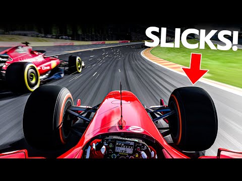 Can the F2004 beat Modern Day F1 cars with Slicks?