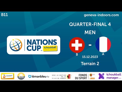 Suisse B / France A - Quart  de Finale Homme - Coupe des Nations Tchoukball 2023 - FR