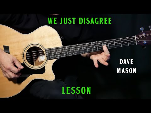 how to play "We Just Disagree" on guitar by Dave Mason | guitar LESSON tutorial