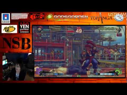 SSF4 AE: Eita (Akuma) vs Rikuson (Sagat) - NSB24 Semifinal 1