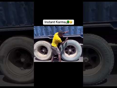 Some lessons are learned the hard way😳 Would you ever stand this close to a truck tire? #DroppNHook