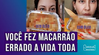 Será que precisa ferver a água para cozinhar o macarrão?