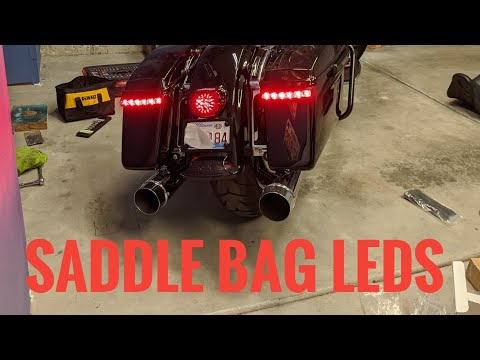 Harley Davidson Touring Saddle Bag LED Light Install | Run Brake Turn