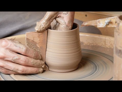 throwing and trimming angular mug