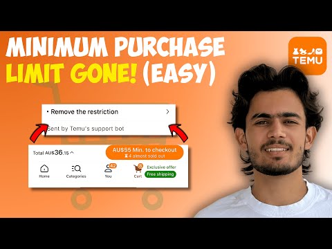 How to Remove Temu Minimum Purchase Limit