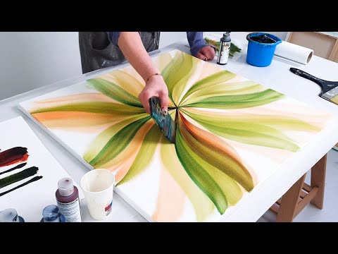 This Easy Center Design is Spectacular! 🍂Beginner Friendly Botanical Painting