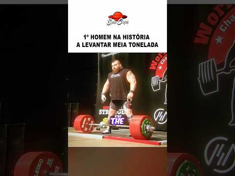 First MAN to lift HALF A TON #shorts #eddiehall #strongman