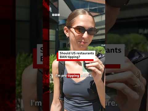 Should US restaurants ban tips? #BBCNews
