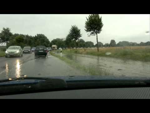 Überflutung in Bad Doberan - Ortsumgehung Bad Doberan am 29/07/2011 / HD
