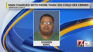 Sampson County man charged with 360+ child sex crimes, sheriff's office says
