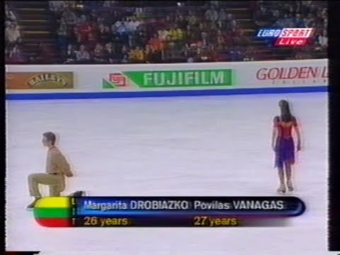 Margarita Drobiazko & Povilas Vanagas LTU – Eiskunstlauf-Europameisterschaft 1998 im freien Tanz