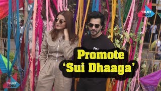 Varun Dhawan And Anushka Sharma Promote ‘Sui Dhaaga’Dhaga Movie Around Mumbai