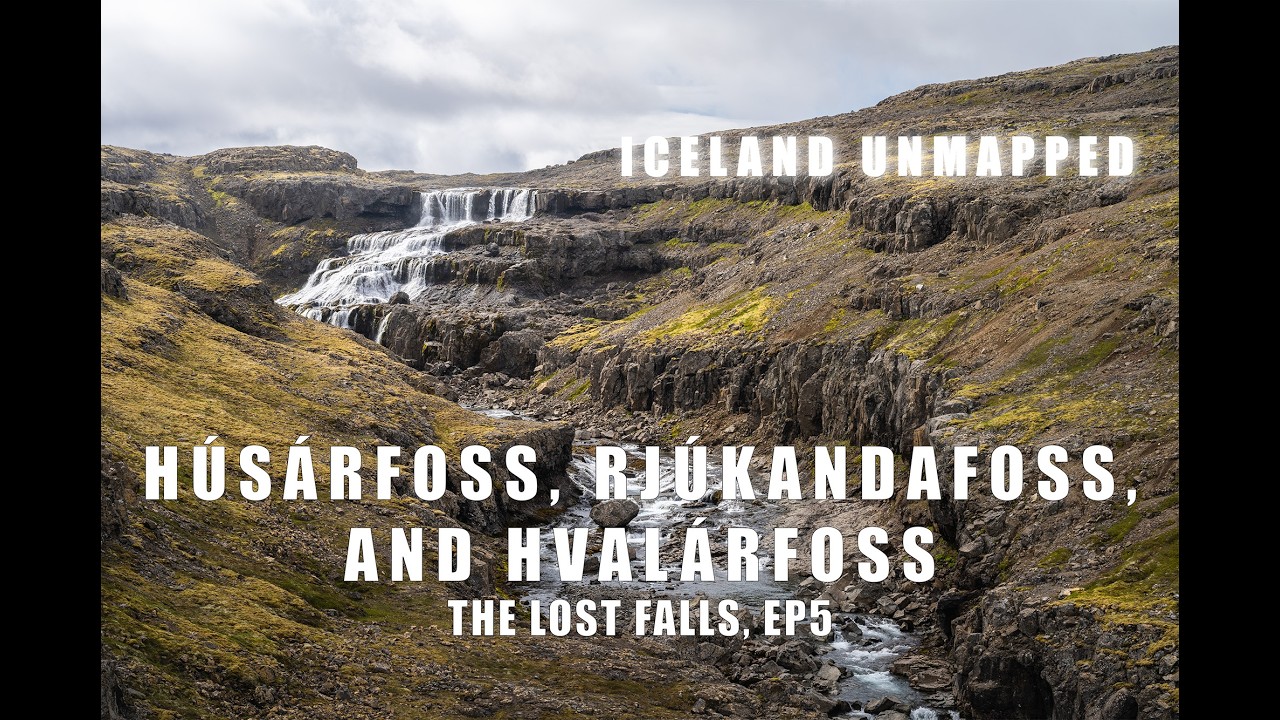 Iceland Unmapped - Journey to the Lost Falls 5: Húsárfoss, Rjúkandafoss, and Hvalárfoss, Westfjords.