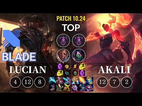 DRX Blade Lucian vs Akali Top - KR Patch 10.24