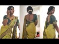 Traditional Look In Silk Saree And Hair Bun Crossdresser After Transformation Part 3