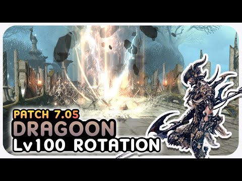 DRAGOON Level 100 Standard Rotation Showcase | 2.50s | 2 Mins + Pot | Dawntrail Patch 7.05