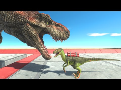 The explosion of deinonychus due to the collision of units - Animal Revolt Battle Simulator