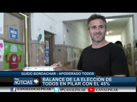 BALANCE DE LA ELECCION DE TODOS EN PILAR CON EL 45%