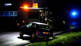 preview picture of video 'Verkeershinder op A35 en N35 bij Wierden na ongeluk met drie auto's'