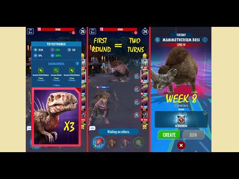 16K DAMAGE in Just One Turn - Mammotherium Raid Week 8 - Jurassic Go