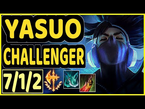 LLDER (YASUO) - 7/1/2 KDA MID CHALLENGER GAMEPLAY - EUW