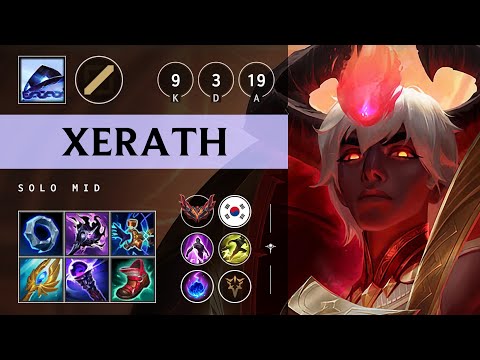 Xerath Mid vs Orianna - KR Grandmaster Patch 25.14