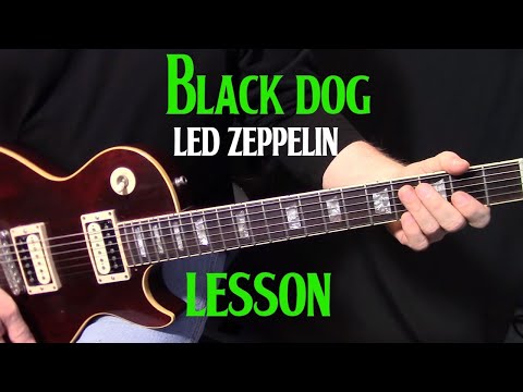 how to play "Black Dog" by Led Zeppelin on guitar | rhythm guitar lesson