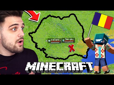 I CONQUERED ROMANIA on an INTERNATIONAL SERVER!  (WORLD MAP in MINECRAFT)