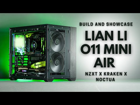 (Almost) No RGB green and black build in the Lian Li O11 Mini Air - i5 12400F RX 6700 XT