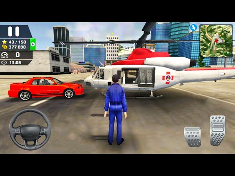 HFPS Helicopter and Plane Pilot Simulator #7: Car Driving To Airport - Android Gameplay