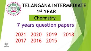 Download Lagu TS Inter 1st Year Chemistry (EM) 2021, 2020, 2019, 2018, 2017, 2016 Question Paper public exams IPE Thumbnail