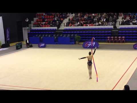 Léonie Beaudouin ruban - Nat A 14/15 ans France Besançon 2016