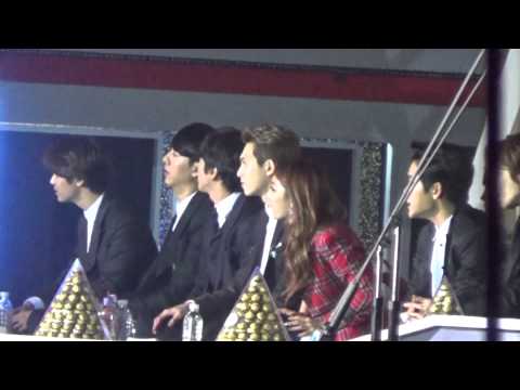 [FANCAM]141221 sbs가요대전 연예인석+수상