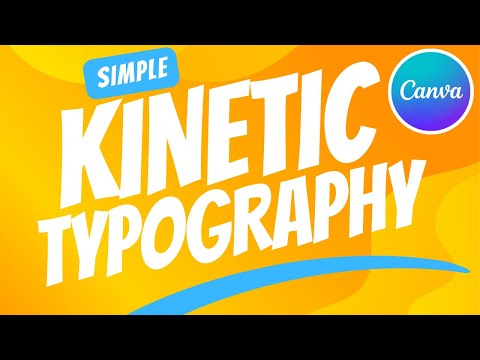 Simple kinetic Typography Technique - Canva Tutorial