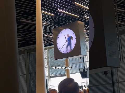 Man Trapped In A Clock Amsterdam Airport!